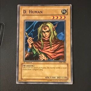 Yu-Gi-Oh! D. Human Trading Card - Brown / Tan Artwork